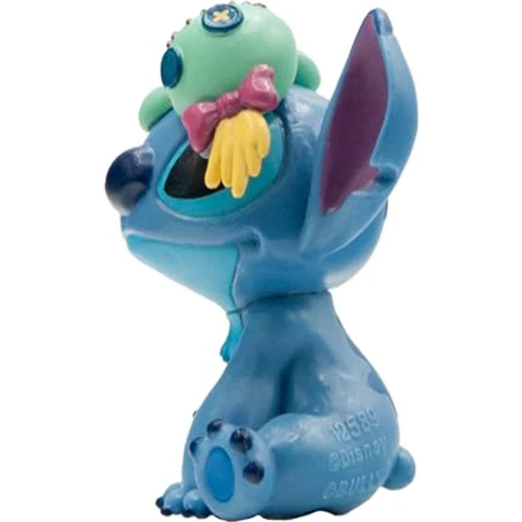 Bullyland Stitch mit Schrulle, detailgetreue 5 cm Sammelfigur aus Disneys Lilo & Stitch für kreative Spielwelten, geeignet für Kinder ab 3 Jahren, perfekt als Geschenk – Bild 3