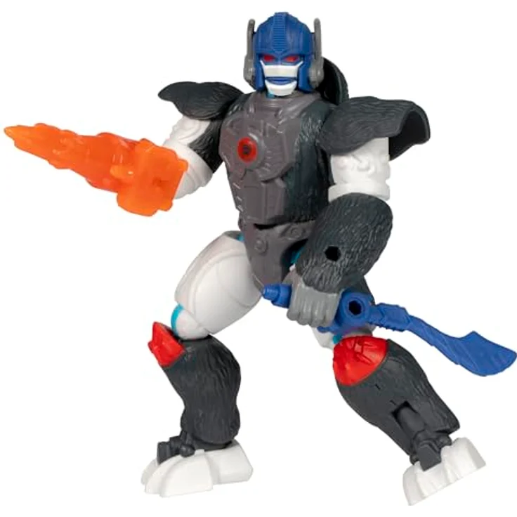 Transformers MixMashers Optimus Primal, individuell kombinierbare Action-Figur mit Accessoires, einschließlich Bumblebee Stinger-Kanone und 2 Schwert-Accessoires – Bild 4