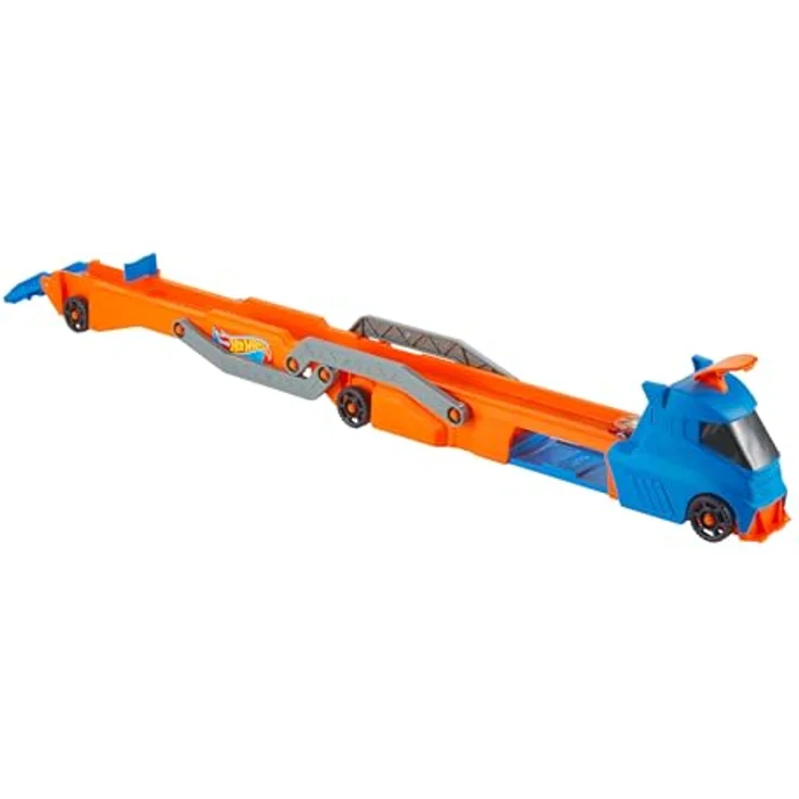 Mattel Hot Wheels Νταλικα - Pista Εκτοξευσης HYT83, Spielzeugauto mit Rennstrecke und Abschussvorrichtung für bis zu 9 Fahrzeuge im Maßstab 1:64 – Bild 5