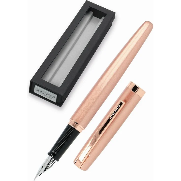 Online Pen Eleganza Füller, Patronenfüller aus Metall mit Iridium Feder, medium, in Geschenkbox – Bild 1