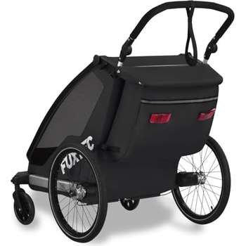 FUXTEC Fahrradanhänger FX-FA1S Set - Kinderanhänger Mit Joggerrad Bis 35kg