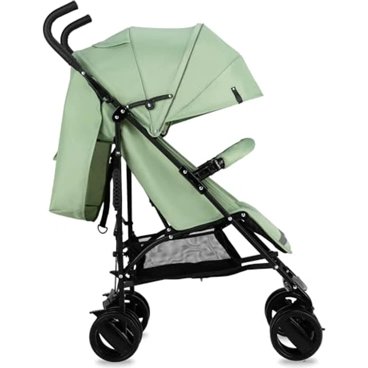 MoMi Kinder-Buggy Akira, Leicht & kompakt faltbar bis 15 kg, inkl. Zubehör, Schwarz – Bild 16