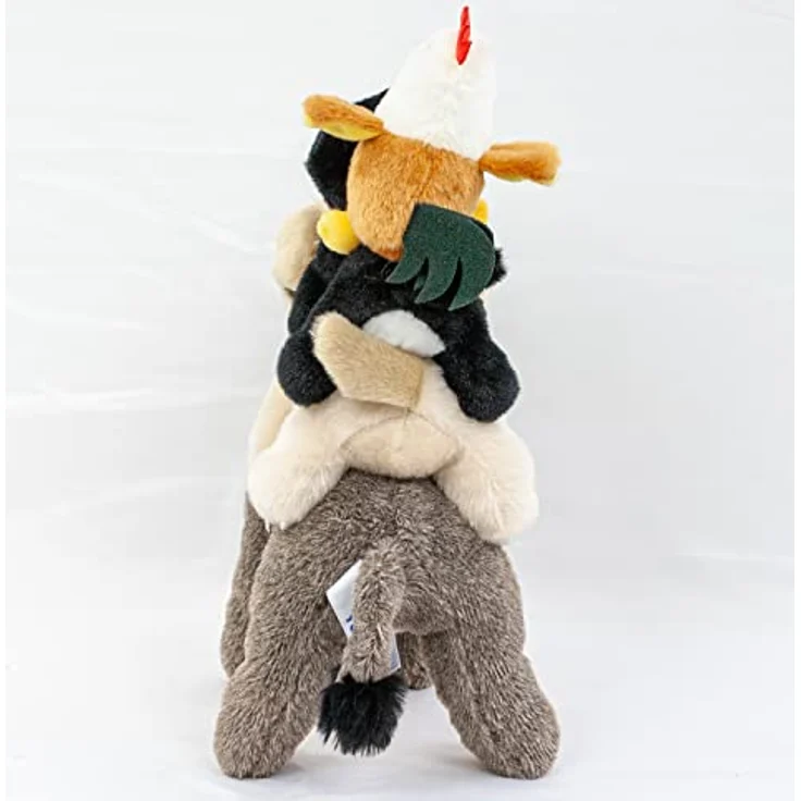Teddys Rothenburg Kuscheltier Bremer Stadtmusikanten Esel, Hund, Katze, Hahn, 28 cm, mehrfarbig, kuschelweicher Plüsch – Bild 4