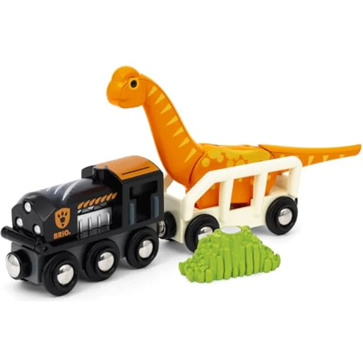 BRIO® Dinosaurier Bahn Set, Spielzeug-Eisenbahn mit 12 Teilen, inklusive Brachiosaurus-Figur und Holzschienen, FSC® zertifiziert – Bild 7