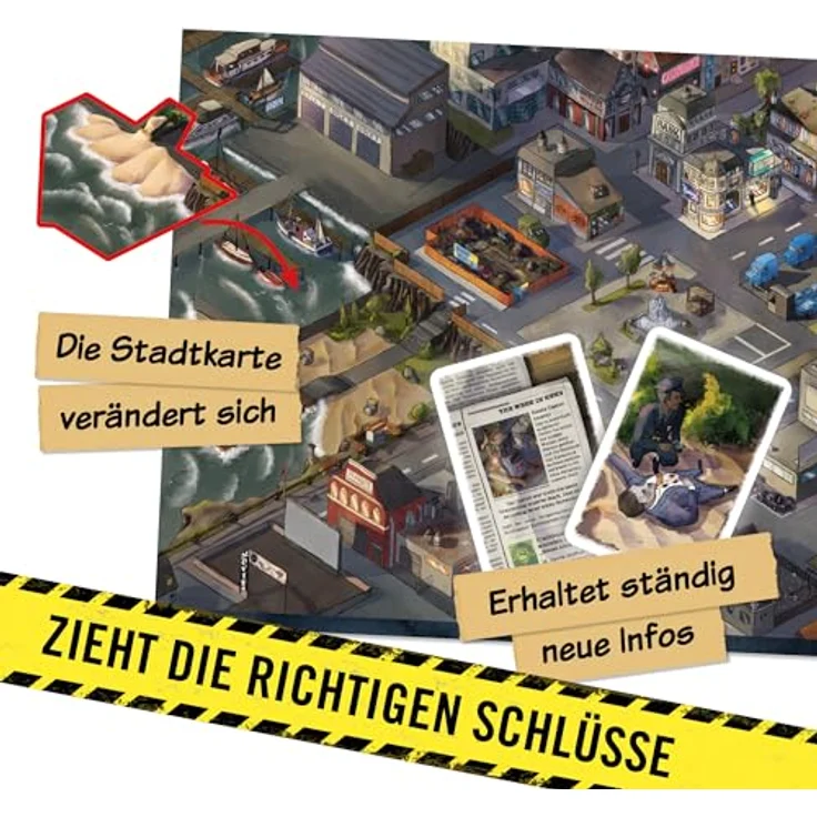 Hidden Games Krimi-Brettspiel - Wer hat Mr. Reed getötet? - Deutsch - Spannendes Detektivspiel, Krimispiel, Anfängerfreundlich, ab 14 Jahren – Bild 5