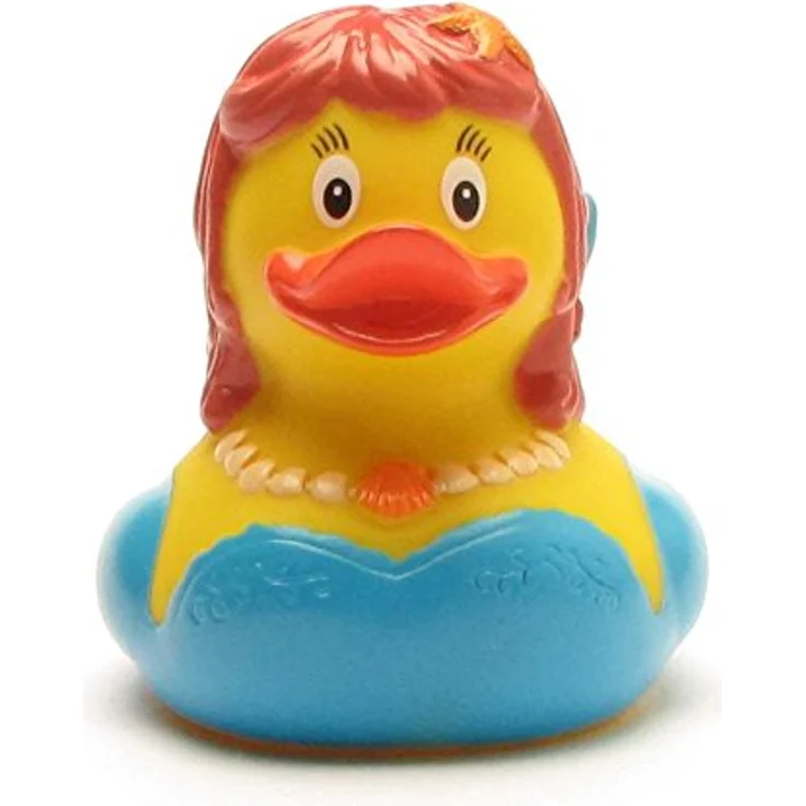 Duckshop Badeente - personalisierbar (Meerjungfrau Ente) mit eigenem Wunschtext, 8 cm aus Vinyl – Bild 5