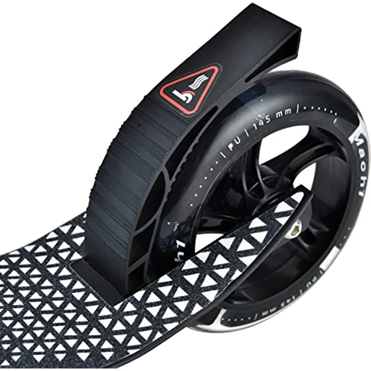 Mach1 Cityroller Kick Scooter mit 145mm LED Leuchtrollen, rutschfestem Griptape und ABEC-7 Kugellagern – Bild 5