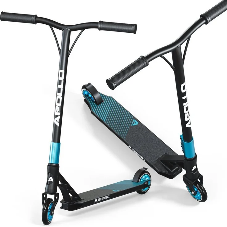 Apollo Stuntscooter Genesis X Pro - Profi Trick Roller mit 120mm Alu Core Wheels, High End Stuntscooter in Schwarz – Bild 1