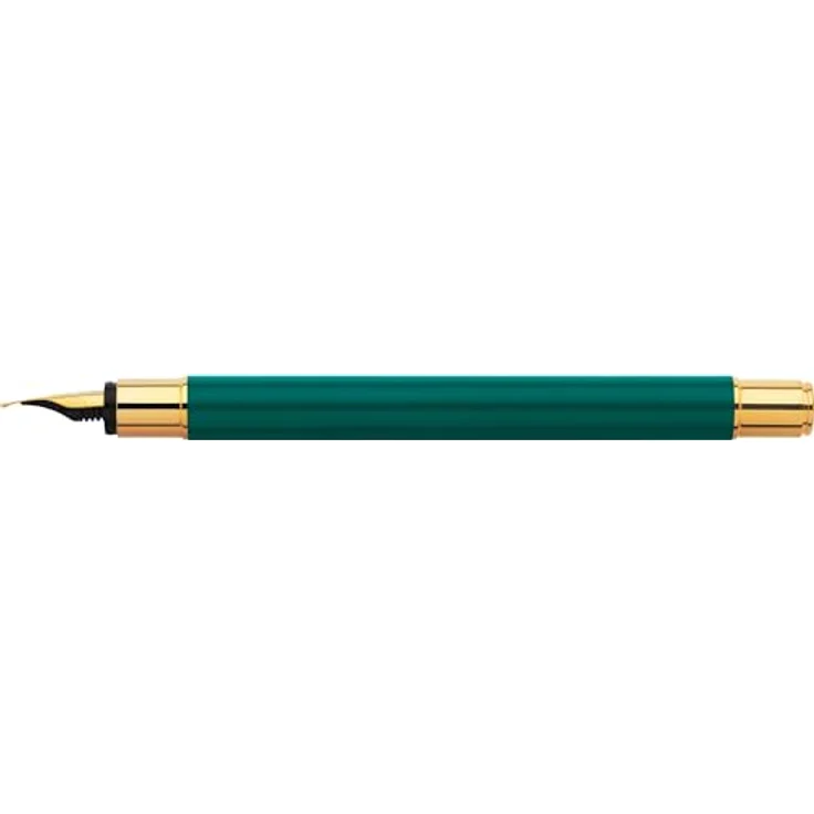 Faber-Castell Füller Neo Slim, Limited Edition in Gold Rainforest, Edelstahl Feder EF, Metall schaft grün – Bild 4