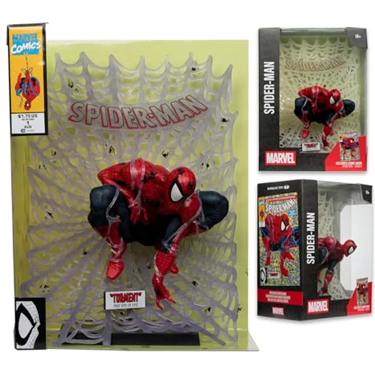 McFarlane Marvel Collection PVC Statue 1/6 Spider-Man #1, 28 cm mit Diorama-Base und Comic (englisch) – Bild 4