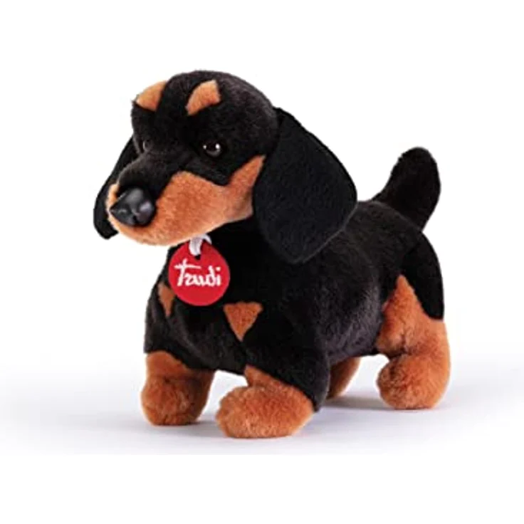 Trudi Dachshund Leo Plüschtier, Weiches Kuscheltier für Kinder und Erwachsene, 11x19x25 cm, Modell 22336, Maschinenwaschbar – Bild 1