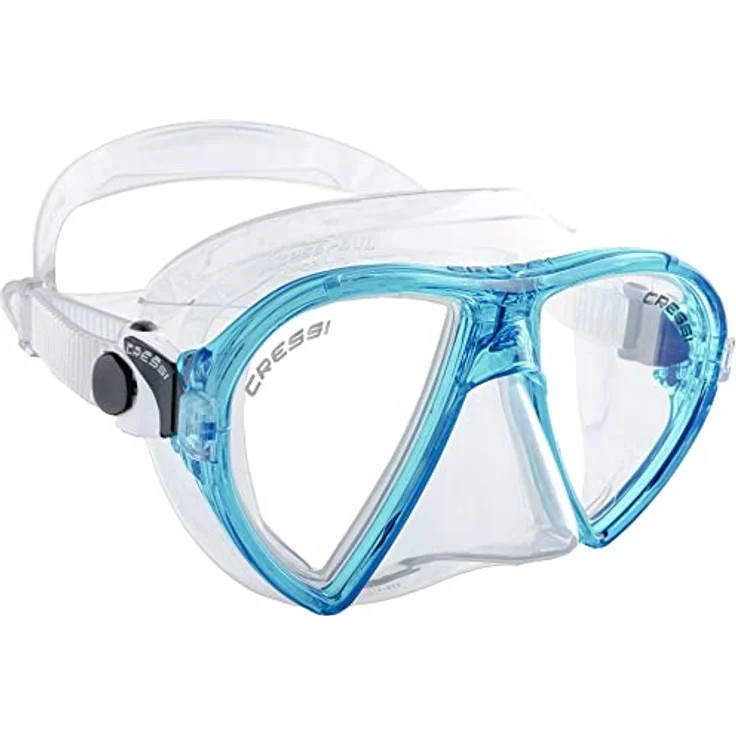 Cressi Ocean Combo Set - Schnorchelset Ocean Maske und Schnorchel Gamma, Transparent/Aquamarin, Einheitsgröße, Erwachsene Unisex – Bild 2