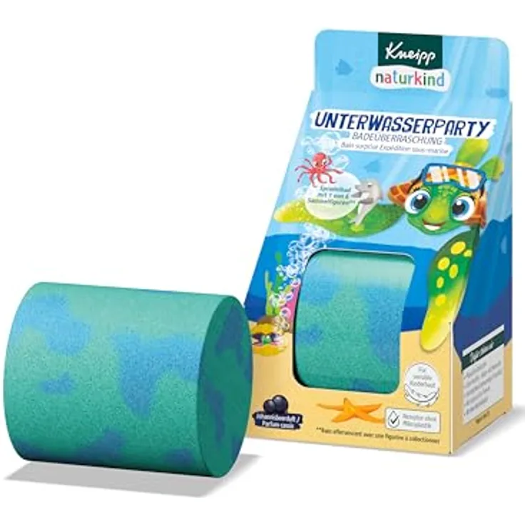 Kneipp Underwater Party Badebombe für Kinder, färbt das Wasser, spendet Feuchtigkeit, vegan, 1 St.