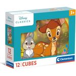 Clementoni Disney Classics 12 Würfel Puzzle Kinder - Sensorik- & Motorikspielzeug, vielseitiger Puzzle-Spaß - für Kinder ab 3 Jahren