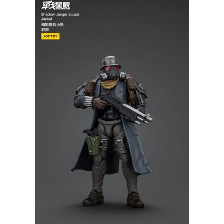 Joy Toy Battle For the Stars Actionfigur Shadow Jaeger Squad Jackal, 16 cm, hochdetailliert und voll beweglich mit austauschbaren Händen und Waffenaccessoires – Bild 12