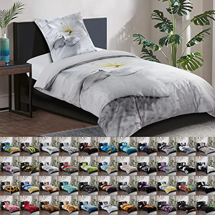 Sanilo® Bettwäsche 135x200 cm, 100% feinste Baumwolle, 2-teilig, Oeko-TEX Zertifiziert, Good Feeling (Kinderbettwäsche) – Bild 1