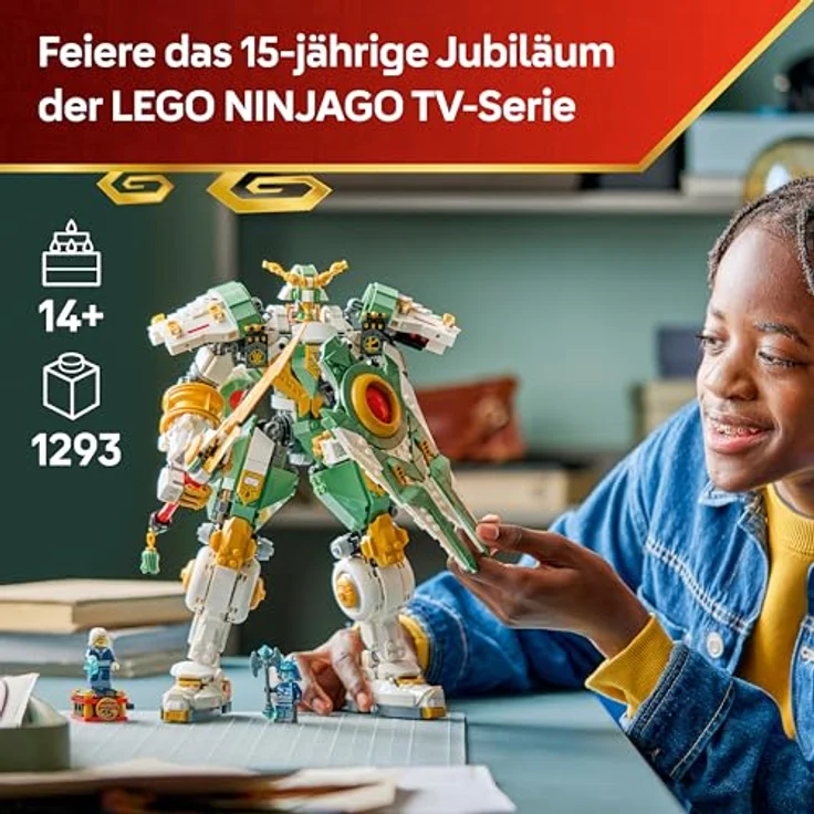 LEGO Ninjago Lloyds Titan-Mech 15 Jahre Jubiläum (71860), 1.293-teiliges Sammlerset für Fans ab 14 Jahre, Höhe 32 cm – Bild 3