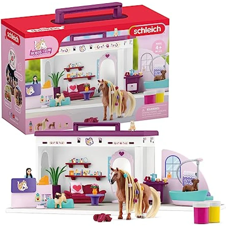 schleich 42614 Tier Salon, ab 4 Jahren, HORSE CLUB Sofia's Beauties - Spielset, 66 Teile – Bild 1