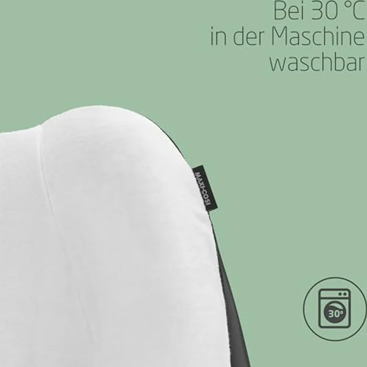 Maxi-Cosi Autositzbezug aus Bio-Baumwolle für CabrioFix i-Size / Pebble S, weich und atmungsaktiv, waschmaschinenfest, Natural White – Bild 4