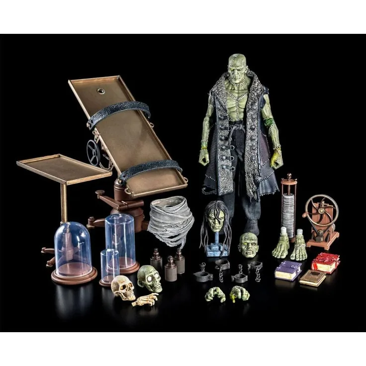 Four Horsemen Toy Design Figura Obscura Actionfigur Frankenstein´s Monster mit Zubehör in Blisterverpackung