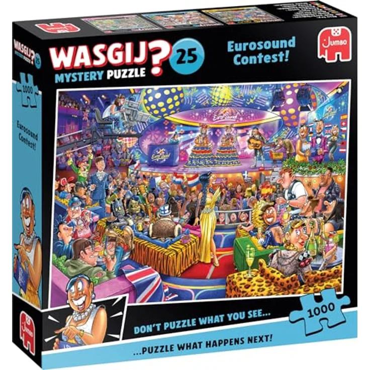 Jumbo Wasgij Mystery 25 – Eurosound Contest! – Lustiges Puzzle mit 1000 Teilen, 100% recyceltem Karton