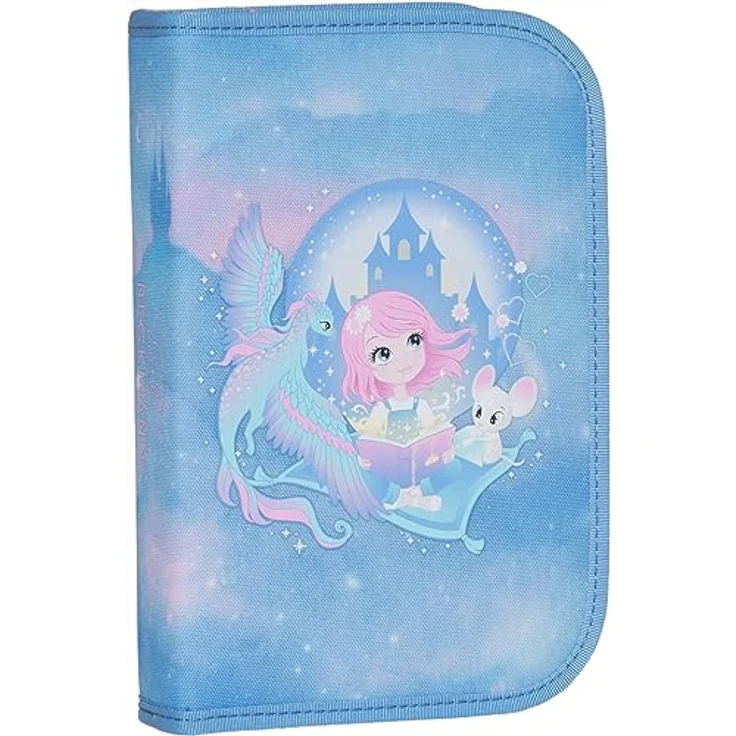Beckmann, Federmappe Fairytale, mit Inhalt, Mäppchen Federtasche, Grundschule, 1. Klasse, Blue, nachhaltig aus recycelten Materialien – Bild 1