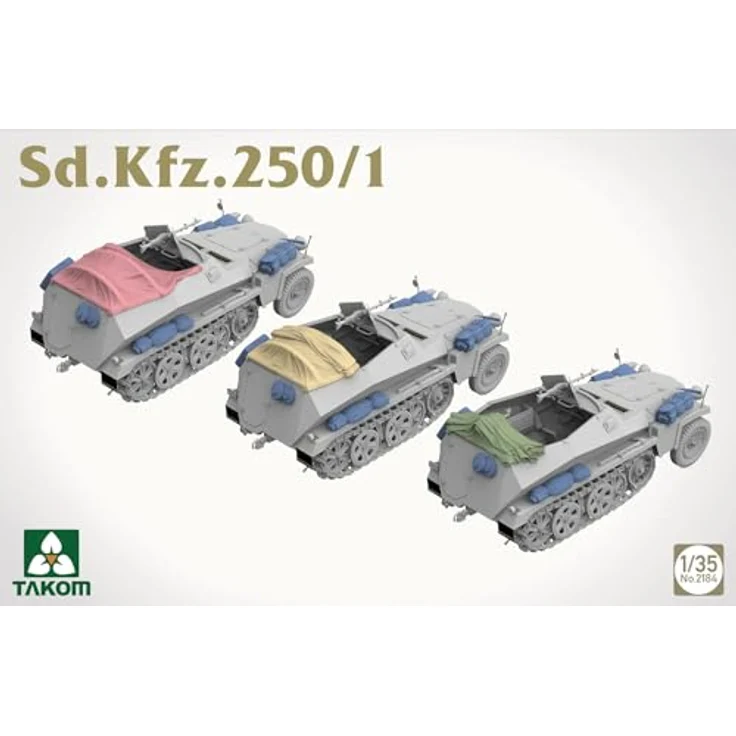 Takom Sd.Kfz.250/1, Modellfahrzeug mit detaillierter Bauweise und historischem Design – Bild 5