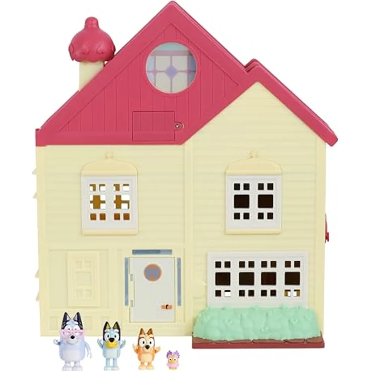 Moose Toys Bluey Licht- und Klangspielhaus mit beweglicher Tanzfläche, inklusive Figuren Bingo und Bluey, 6-8 cm, Blau – Bild 2