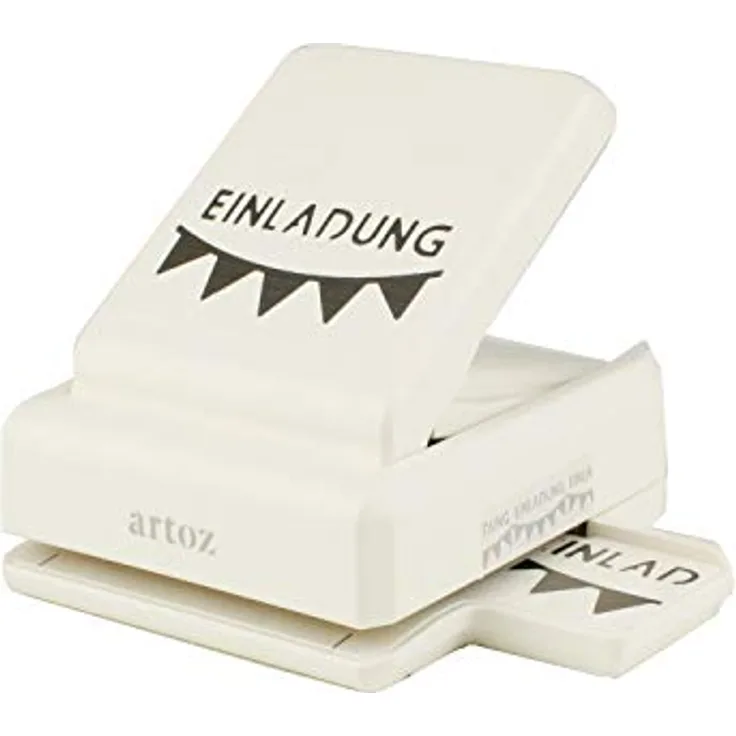 Artoz Borduren Randstanze Papierstanzer - Kartenstanzer - "Einladung" - Stanze-Locher zum Kartenbasteln für Geburtstage, Einladungen und vieles mehr!