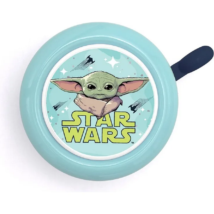 Star Wars Fahrradklingel Mandalorian Metal Bell, laut für Kinder, bunt