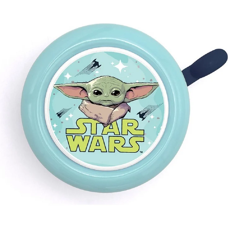 Star Wars Fahrradklingel Mandalorian Metal Bell, laut für Kinder, bunt
