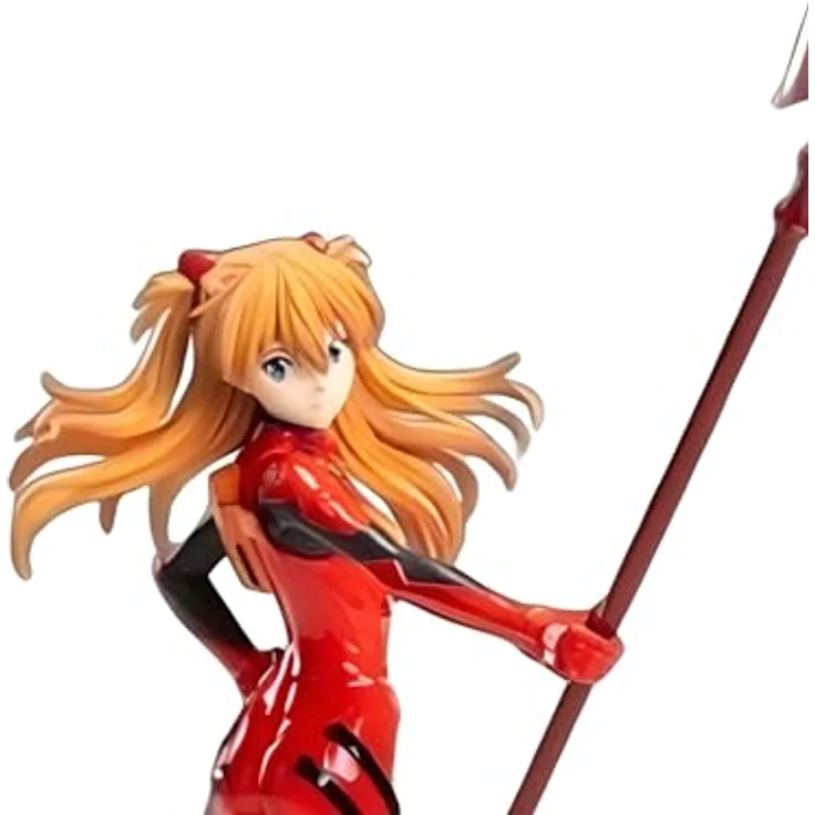 SEGA Asuka Shikinami Langley Figur, Evangelion Kostüm Rot mit Cassius-Speer, detaillierte Sammelfigur mit thematischem Sockel – Bild 2