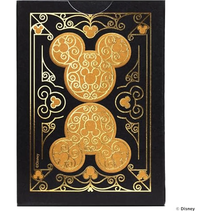 Bicycle Disney - Black & Gold Mickey Mouse, Spielkarten mit klassischem Air-Cushion-Finish, 100% recyclebar – Bild 2