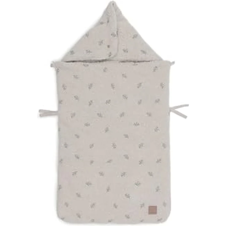 Jollein Fußsack Teddy Lovely - Teddy Stoff, für Babyschale Kinderautositz und Kinderwagen, 3-Punkt- und 5-Punkt-Gurt - Grau – Bild 4