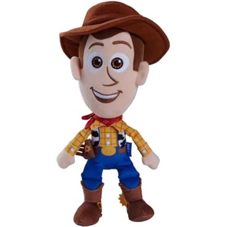 Simba Disney Pixar Toy Story 5 Woody Plüschfigur, detailgetreuer Kuschel-Cowboy, 25 cm, für Kinder ab 3 Jahren, ideal zum Spielen und Sammeln – Bild 1
