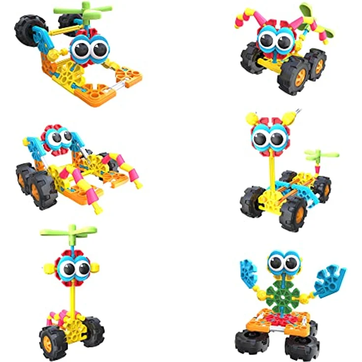 Basic Fun Kid K'NEX | Zoomin' Buddies 20 Modell | Kinder-Bastelset mit 48 Teilen | Lernspielzeug für Kinder, lustiges und farbenfrohes Bauspielzeug für Jungen und Mädchen, Konstruktionsspielzeug ab 3 Jahren | – Bild 5