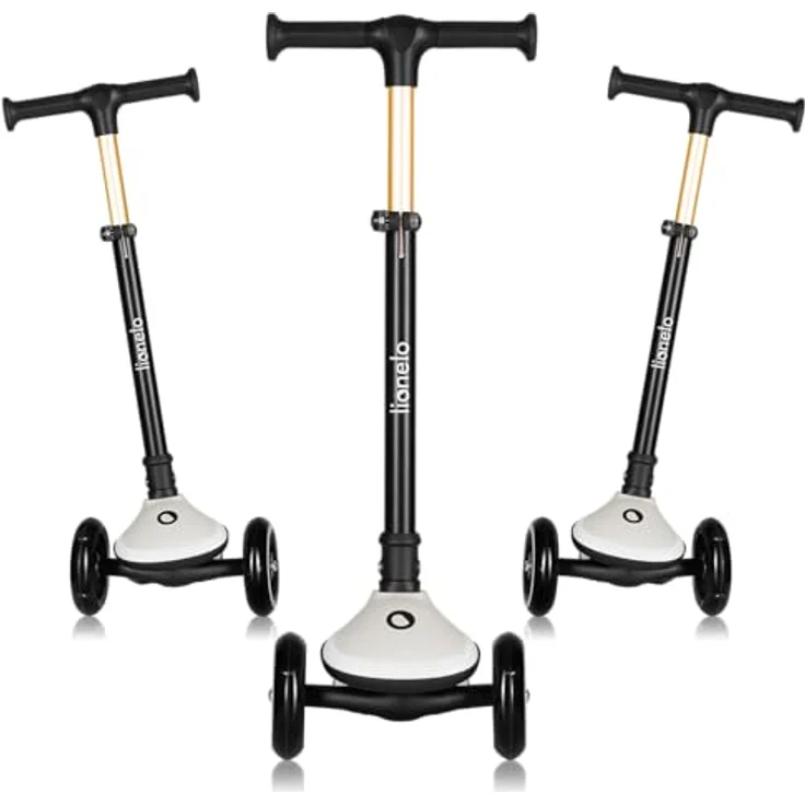 lionelo Dreiradscooter MEY, LED-Deck, faltbare Lenkstange, Tragegriff, bis 50 kg, ab 3 Jahren – Bild 6