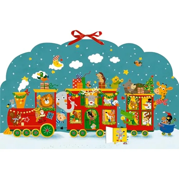 COPPENRATH DIE SPIEGELBURG Adventskalender Memo-Adventskalender mit 24 Memo-Spielkarten und glitzerndem Kalendermotiv