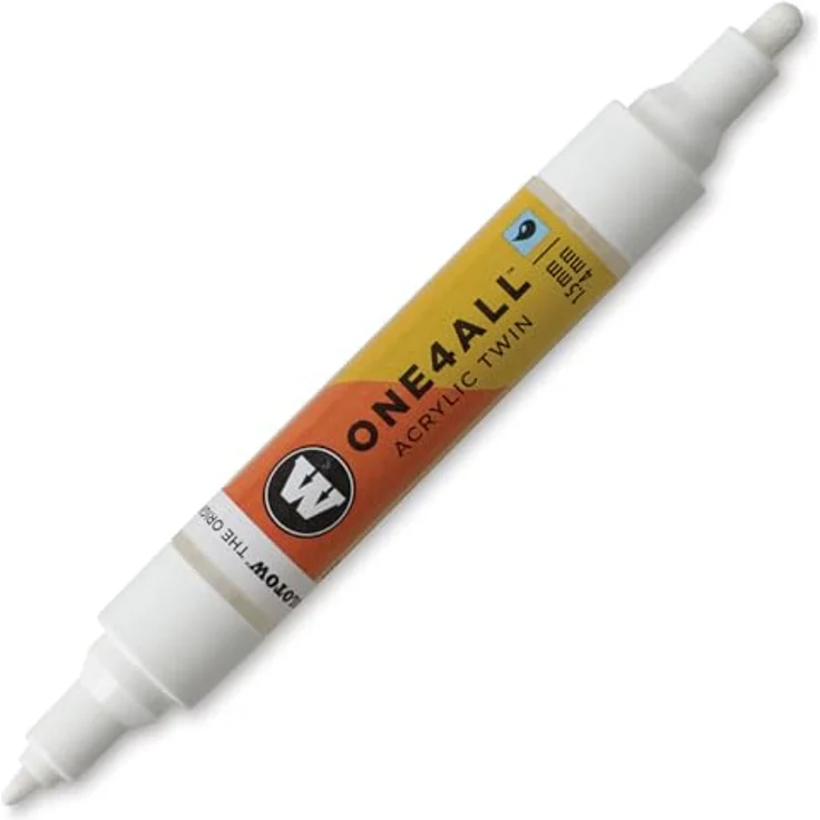MOLOTOW Permanentmarker 'One4All Acryl Twin', Doppelter Strich für flexibles Arbeiten – Bild 2