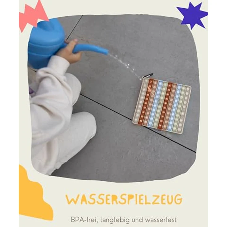 Valino Pop on It 2 in 1 Multiplikationsbrett und Hundertertafel, XXL Lernspiel für Montessori in Pastellfarben mit praktischen Karabiner für unterwegs – Bild 5