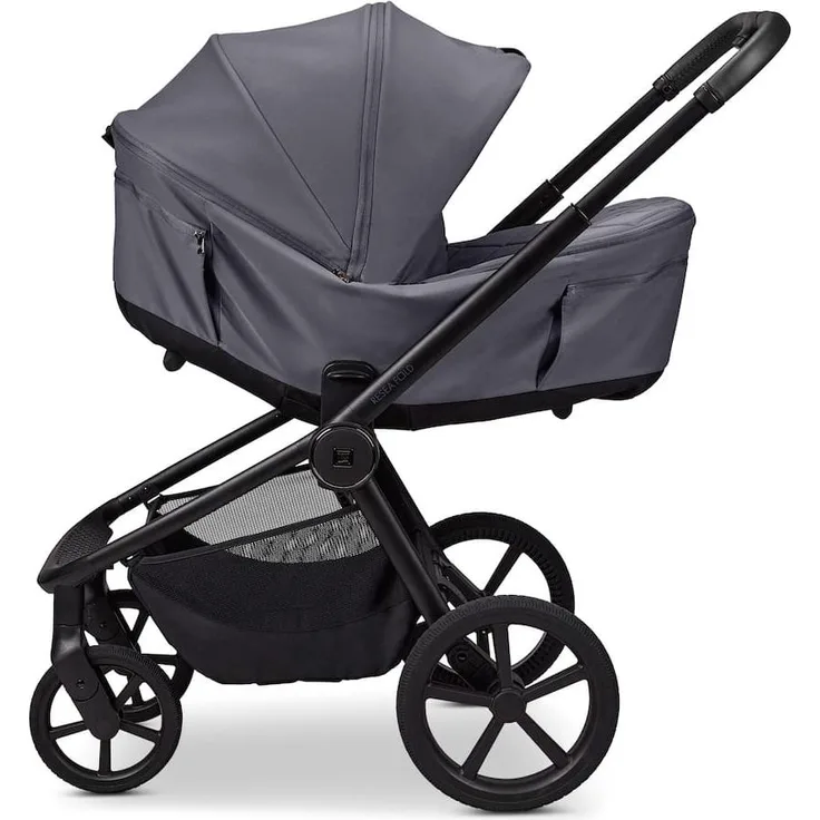 Moon Resea Fold Diamond, 2in1 Kombikinderwagen mit faltbarer Babywanne, Graphite