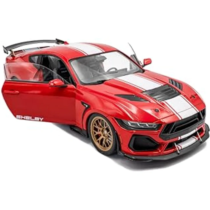 Solido 1:18 Shelby Mustang Super Snake Race, Spielzeugauto in rot – Bild 4