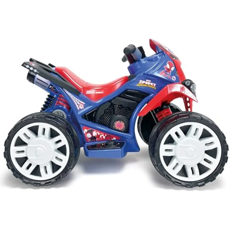 INJUSA Elektroquad The Beast Spidey, 12V Batterie, für Kinder von 2 bis 4 Jahren, mit Gaspedal, Rückwärtsgang, Elektrische Bremse und Breiten Kunststoffrädern, Blau – Bild 4