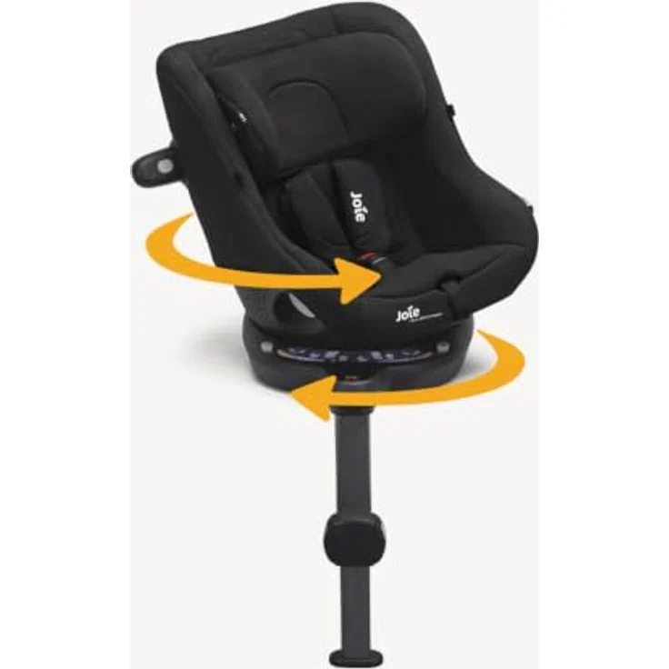 joie Reboarder-Kindersitz i-Spin 360 Compact, 360° Drehfunktion, Isofix-Basis, für Kinder von 6 Monaten - 4 Jahren (61 cm - 105 cm), Raven – Bild 4