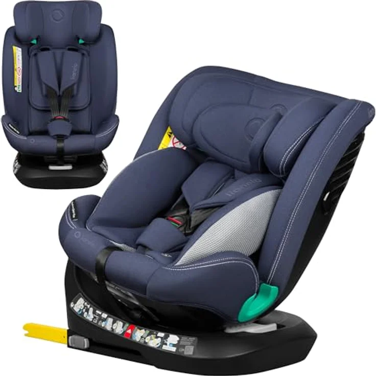 lionelo Autokindersitz BASTIAAN ONE i-SIZE, 4-in-1/i-Size/Dri-Seat/360 Grad/0-36kg, schwarz – Bild 2