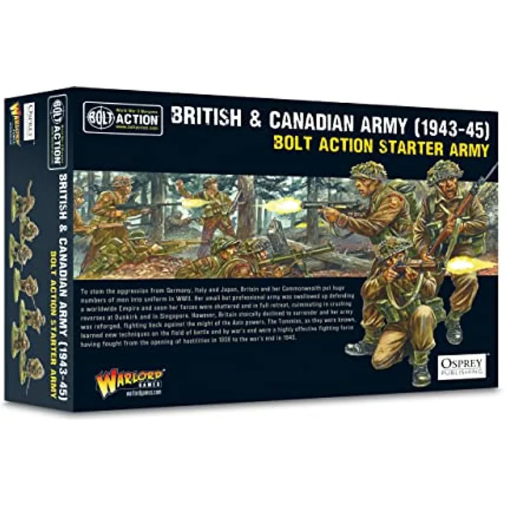 Warlord Games Bolt Action 2 British & Canadian Army Starter Army (1943-45), Tabletop Strategiespiel in Englisch