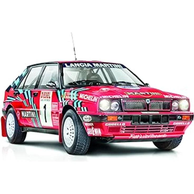 Italeri 4712 1:12 Lancia DELTA 16VHF integ Sanremo'89 - Modellbau, Bausatz, detailgetreu, Unlackiert – Bild 1