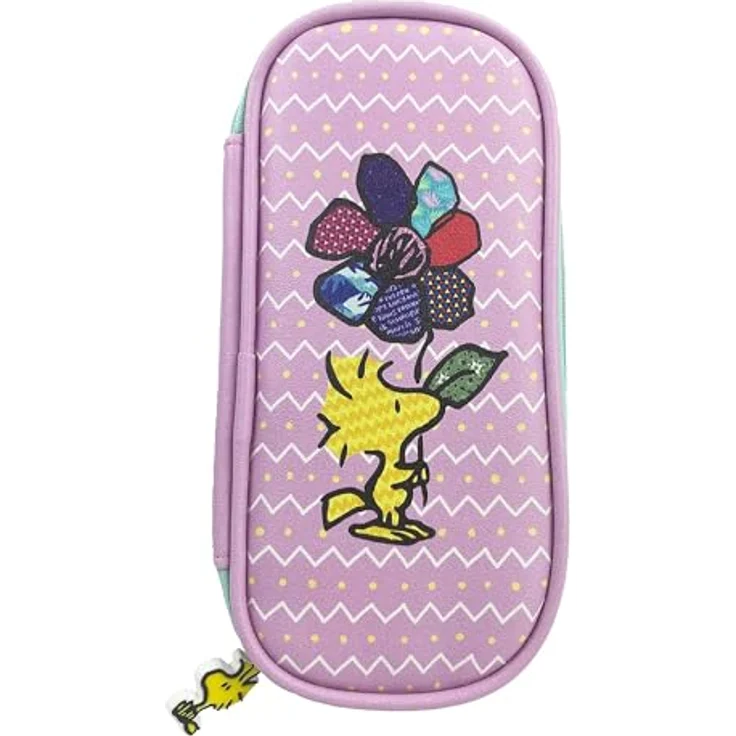 CYPBRANDS PORTATODO Woodstock Snoopy, großes Federmäppchen mit multifunktionalem Design und 3 Fächern, 22,5 x 10 x 5 cm – Bild 1