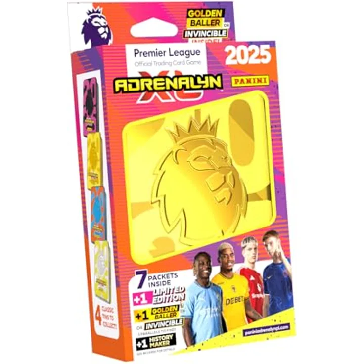 Panini PREMIER LEAGUE Adrenalyn XL 2025 Mega Tin, Sammelkarten Booster Pack
