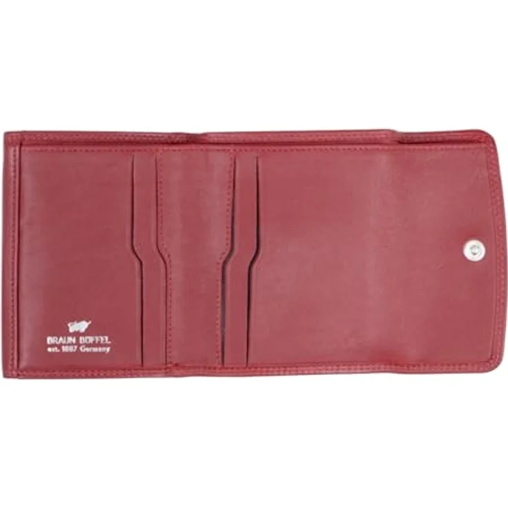 Braun Büffel Golf 3.0 Geldbörse, RFID Schutz, 100% Leder, rot, 10 cm x 8.5 cm x 2 cm – Bild 3
